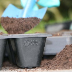 Fair Zone - Genanvendelig sbakke i naturgummi - 3 stk. single Celler