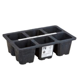 Fair Zone - Genanvendelig sbakke i naturgummi - 6 Celler