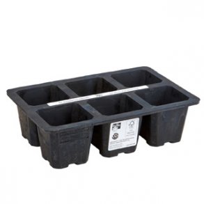 Fair Zone - Genanvendelig sbakke i naturgummi - 6 Celler