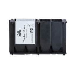 Fair Zone - Genanvendelig sbakke i naturgummi - 4 Celler aflang